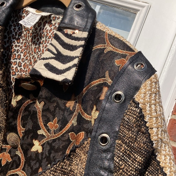 Sandy Starkman Coat/Jacket Embellished Sz XL - Picture 5 of 13